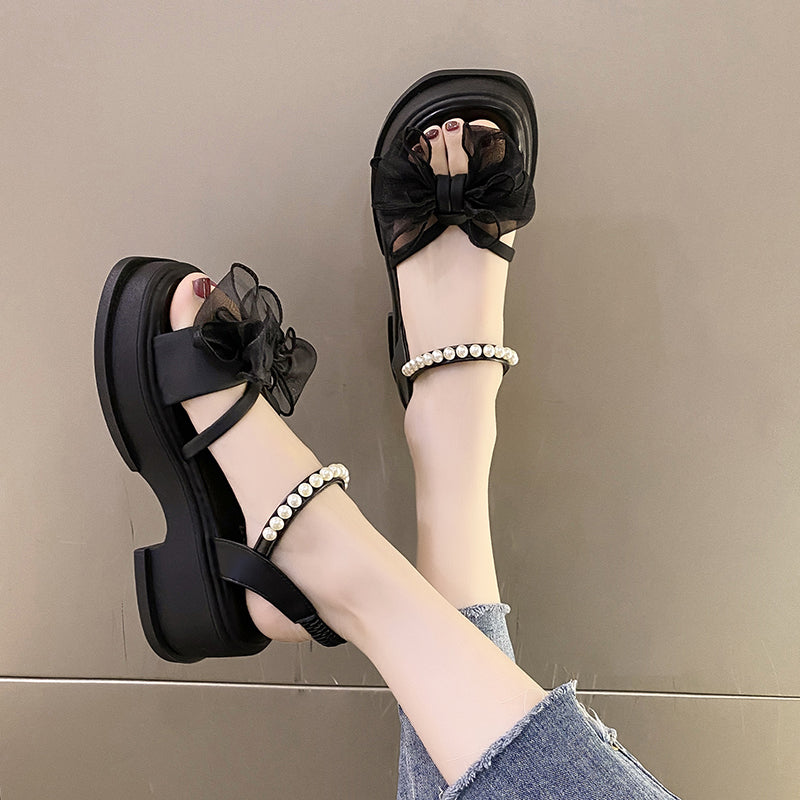 pantsparadises Ladies Shoes on Sale Fashion Modern Women's Sandals Summer Daily  Sandals Women Solid Shoes Ladies Platform Zapatillas