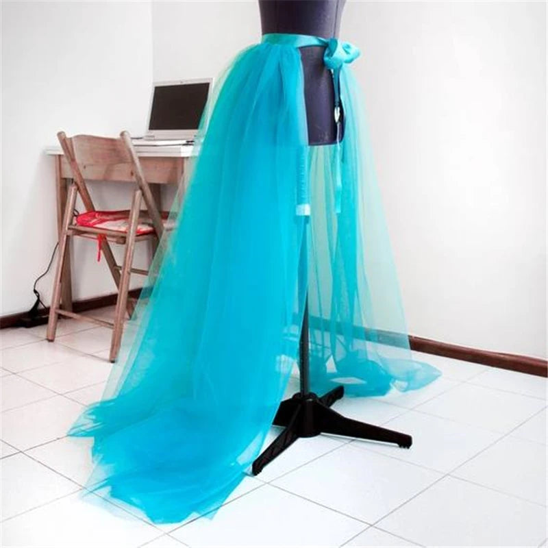 pantsparadises Fashion Women Tulle Tutu Long Skirt Wedding Party Prom Bandage Mesh Maxi Skirt Solid Color Womens Skirts Lace Up Bandage Skirts