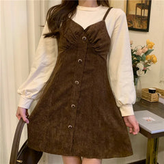 DRESS TO IMPRESS Japanese Sweet Princess Dress Women Patchwork Designer Sexy Korean Mini Dress Female Long Sleeve Fairy Vintage Sweet Dress 2021