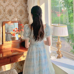 pantsparadises DRESS TO IMPRESS Elegant Fairy Long Dress Women Sweet Mesh Designer Print Vintage Dress Summer Korean Chiffon Evening Party Dresses Wedding