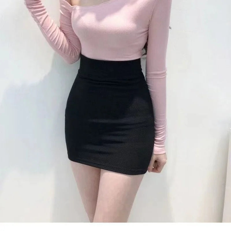 pantsparadises Skirts Women Tight Sexy Office Wear Elasticity Hip Wrap Chic and Elegant Woman Skirt Korean Style Fashion High Waist Summer