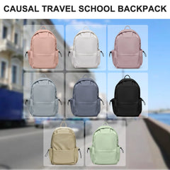 pantsparadises BACK TO SCHOOL Lightweight Spine Care Backpack for Middle and High School Students， Backpacks for Teen Girls Preppy Casual Middle School Bag.