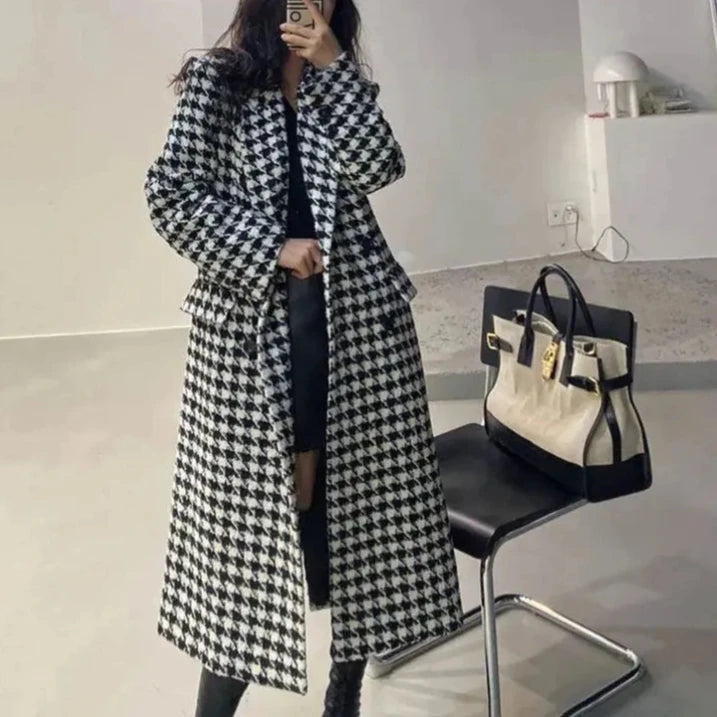 Woolen Coat Woman Winter Thick  Warm Long Ladies Coat Autumn Casual Suit Women Jackest Clothes Outwear