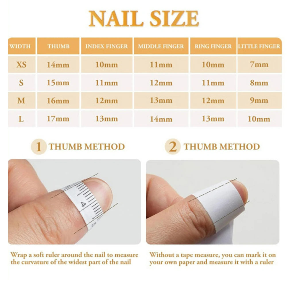 pantsparadises 10Pcs Handmade Manicure Medium Almond Ballet Fake Nails Flower Limite Nails Press On Nails Design with Adhesive Nail File Set