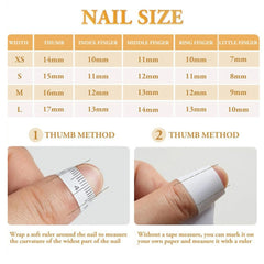 pantsparadises 10Pcs Handmade Manicure Medium Almond Fake Nails New Cute Ballet Limited Nails Press On Nails Design with Adhesive Nail File Set