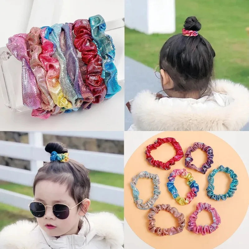 pantsparadises Fashion Korean Head Rope Hair Bands for Women Intestine Shaped Elastic Hair Ties High Ponytail Styling Headwear Hair Accessories