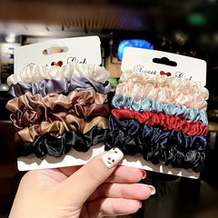 pantsparadises Fashion Korean Head Rope Hair Bands for Women Intestine Shaped Elastic Hair Ties High Ponytail Styling Headwear Hair Accessories