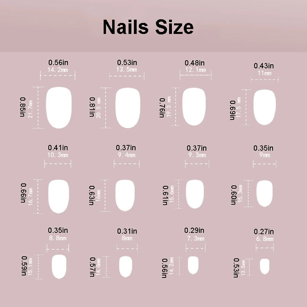 pantsparadises 24pcs/set Cat Eyes Fake Nails for Women Girls Red Brown Green Blue Grey Sparkling Short Tips Faux Ongles Press on False Nail