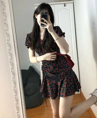 pantsparadises DRESS TO IMPRESS Female Dresses Floral Flower Women's Dress Soft Aesthetic Offer Original Hot New In Vintage Xxl Retro Fashion Summer 2024 Loose