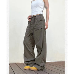 pantsparadises Vintage Harajuku Oversized Pants Women America Retro Baggy Casual New Cargo Trousers Man Y2k Summer Streetwear Loose