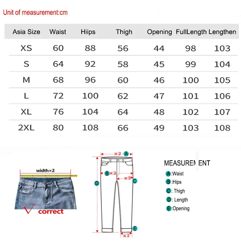 pantsparadises Jeans for Women Loose Straight High Stretch Design Fashion Four Season Brand New Arrival Denim Pants