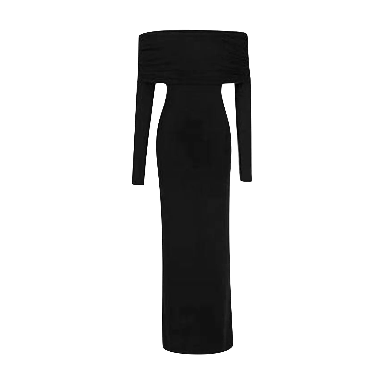 pantsparadises DRESS TO IMPRESS One Shoulder Style Long Sleeved Dress For Women Fashionable Slim Fit And Slimming Effect Paired With French Long Skirt For Women