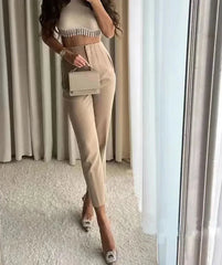 pantsparadises Women Fashion With Pockets Casual Basic Solid Pants Vintage High Waist Zipper Fly Female Ankle Trousers Pantalones Mujer