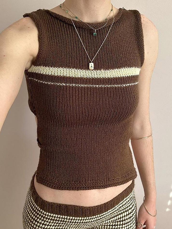 pantsparadises Vintage Crew Neck Pullover Sweater Vest