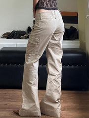 pantsparadises - Street Straight Leg Pants HOT