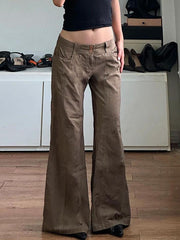 pantsparadises - Vintage Low Rise Straight Leg Jeans pantsparadises