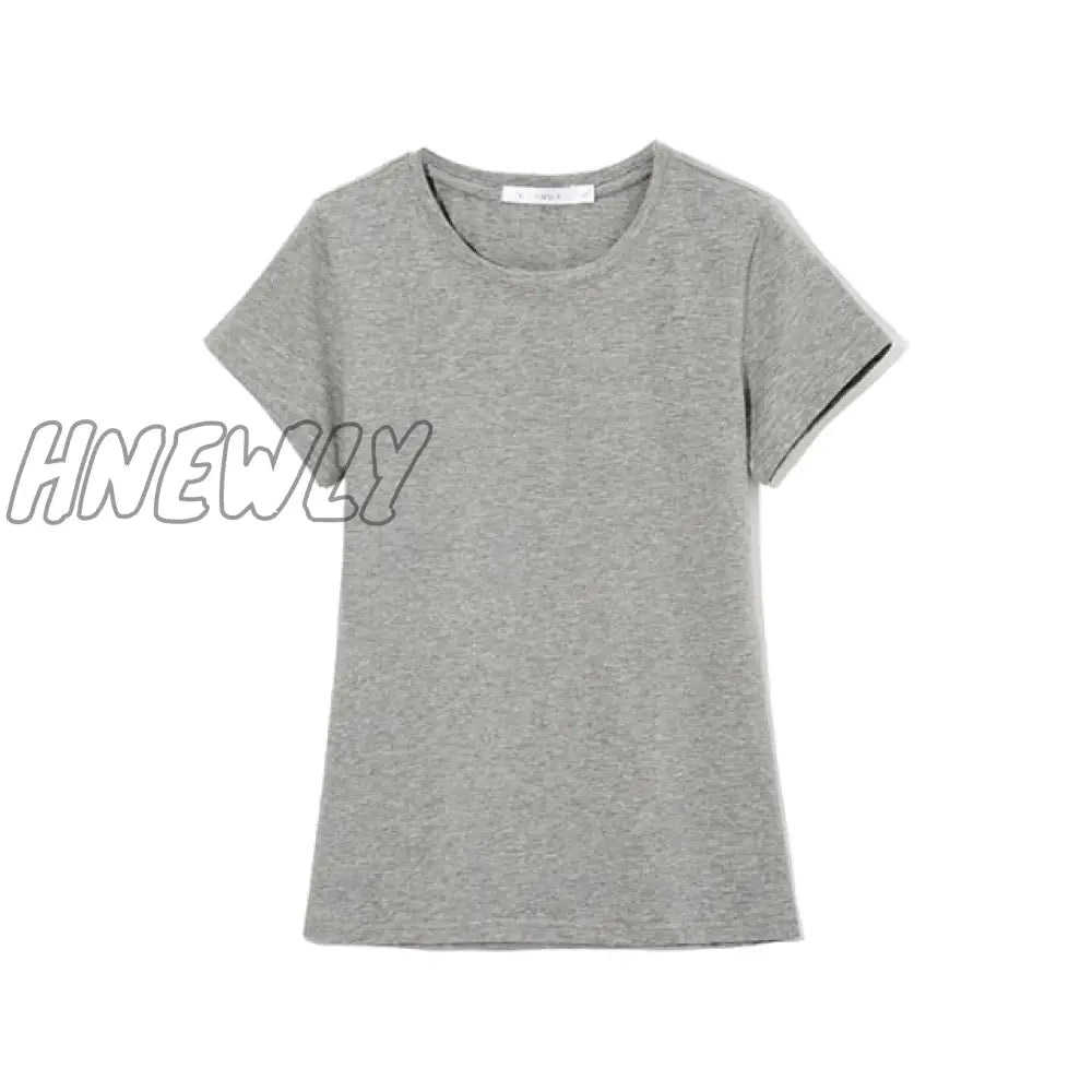 High Quality 11 Color S - 3Xl Plain T Shirt Women Cotton Elastic Basic T - Shirts Female Casual