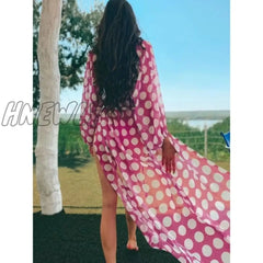 Leaves Print Bikini Beach Cover Up Tunics For Long Kaftan Robe De Plage Sarong Swimsuit Cover - Ups