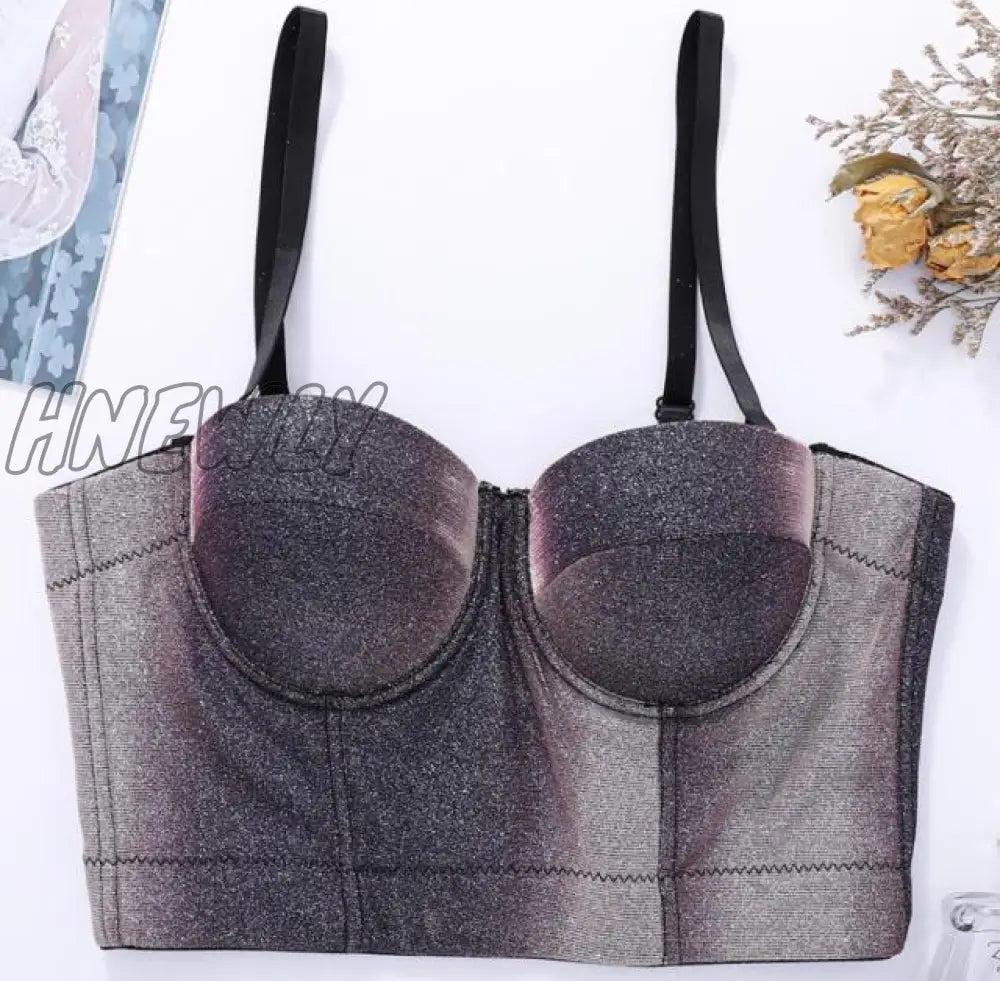 S M L Xl 2Xl 3Xl Fashion Mesh Push Up Bralet Women’s Corset Bustier Bra Night Club Party Sexy