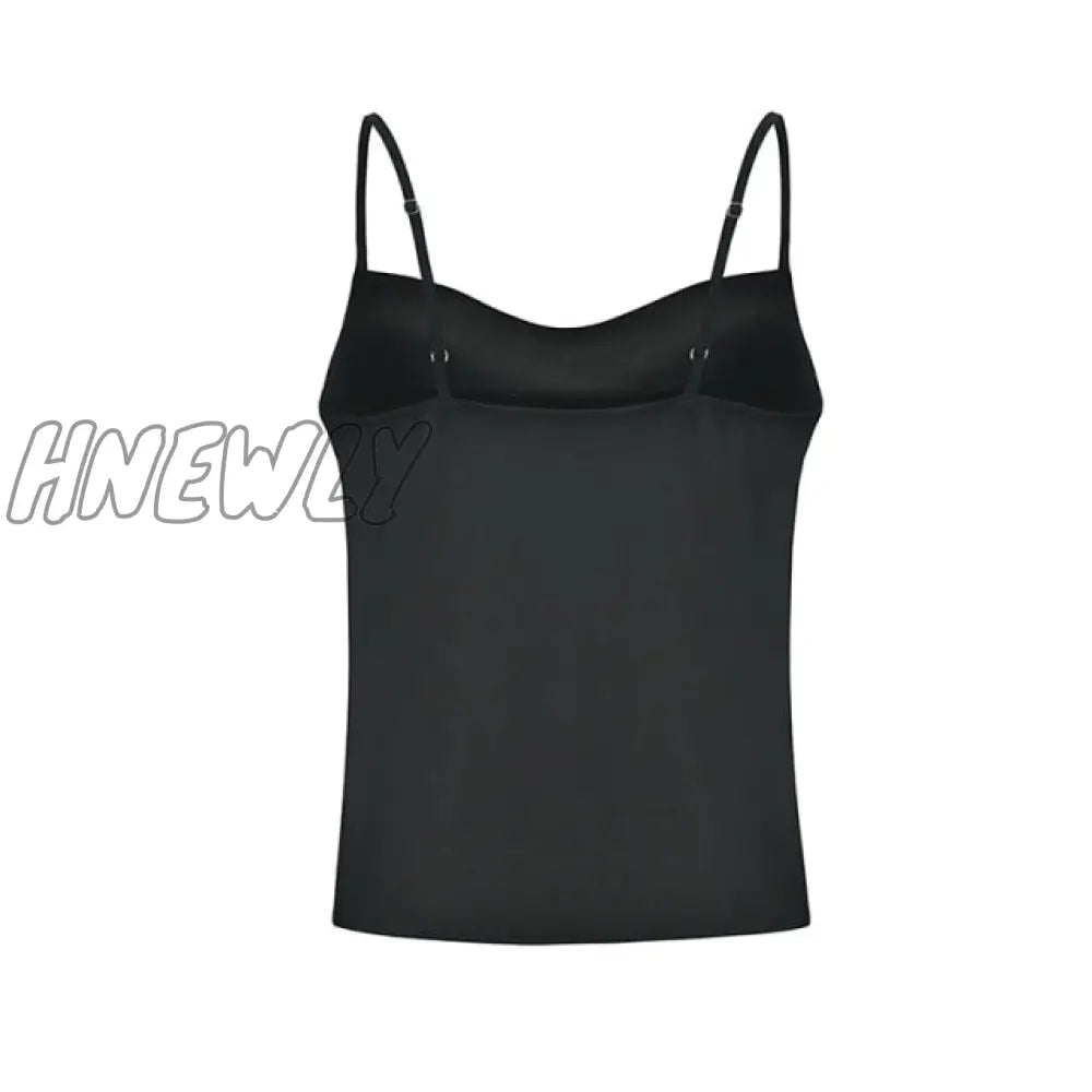 Satin Women Thin Wild Solid Camis Vest Tank Tops Female Summer Sexy Strap Basic Slim Sleeveless