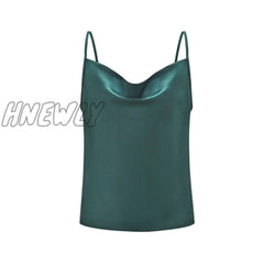 Satin Women Thin Wild Solid Camis Vest Tank Tops Female Summer Sexy Strap Basic Slim Sleeveless