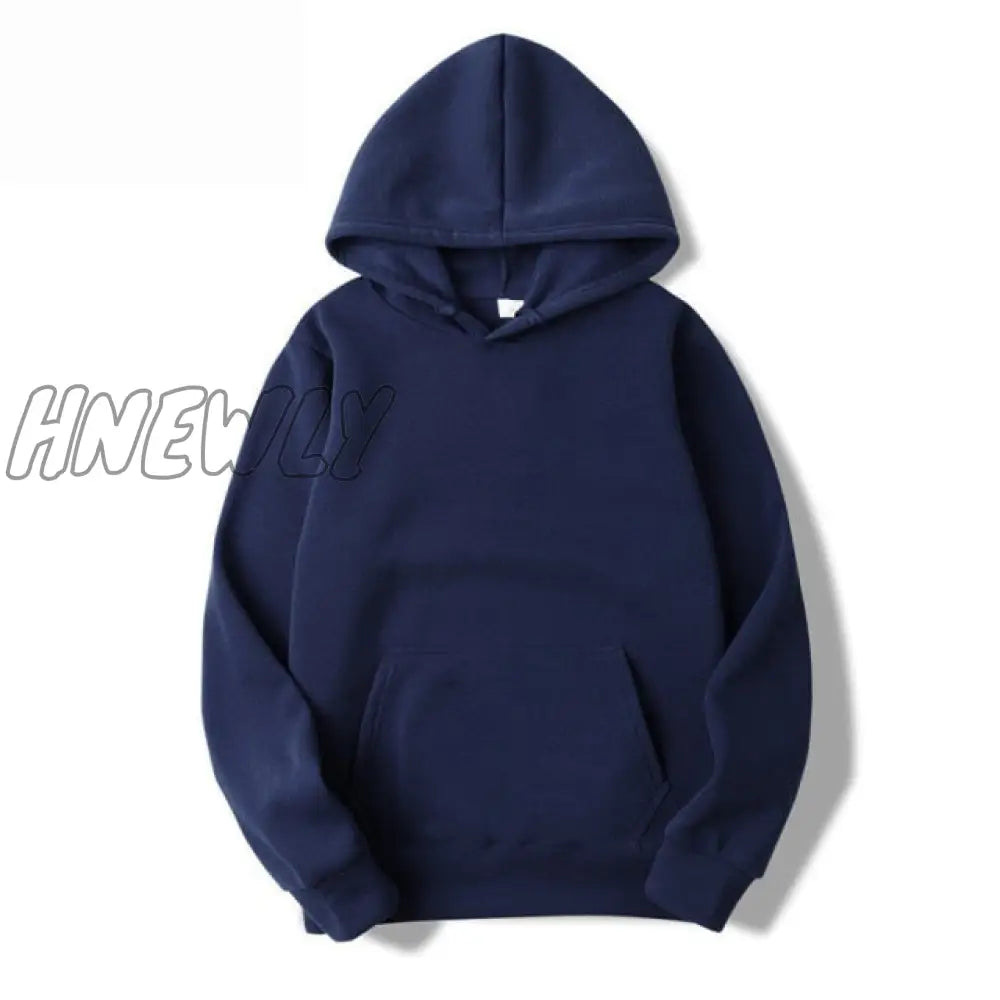 Sports Hoodie Spring And Autumn Men’s Women’s Casual Hooded Pullover Sweatshirt Pure Color Top