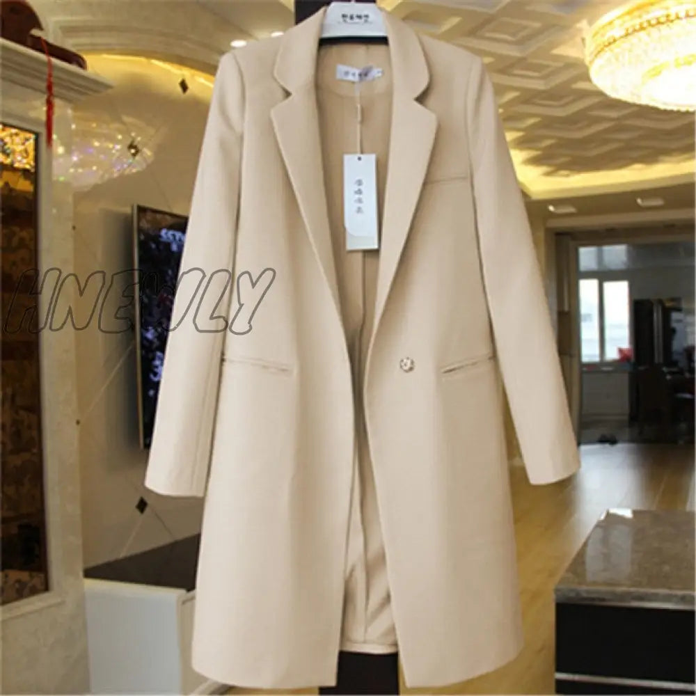 Spring Autumn Blazers Coats Women Suit Plus Size Long Sleeve Jacket Casual Tops Female Slim