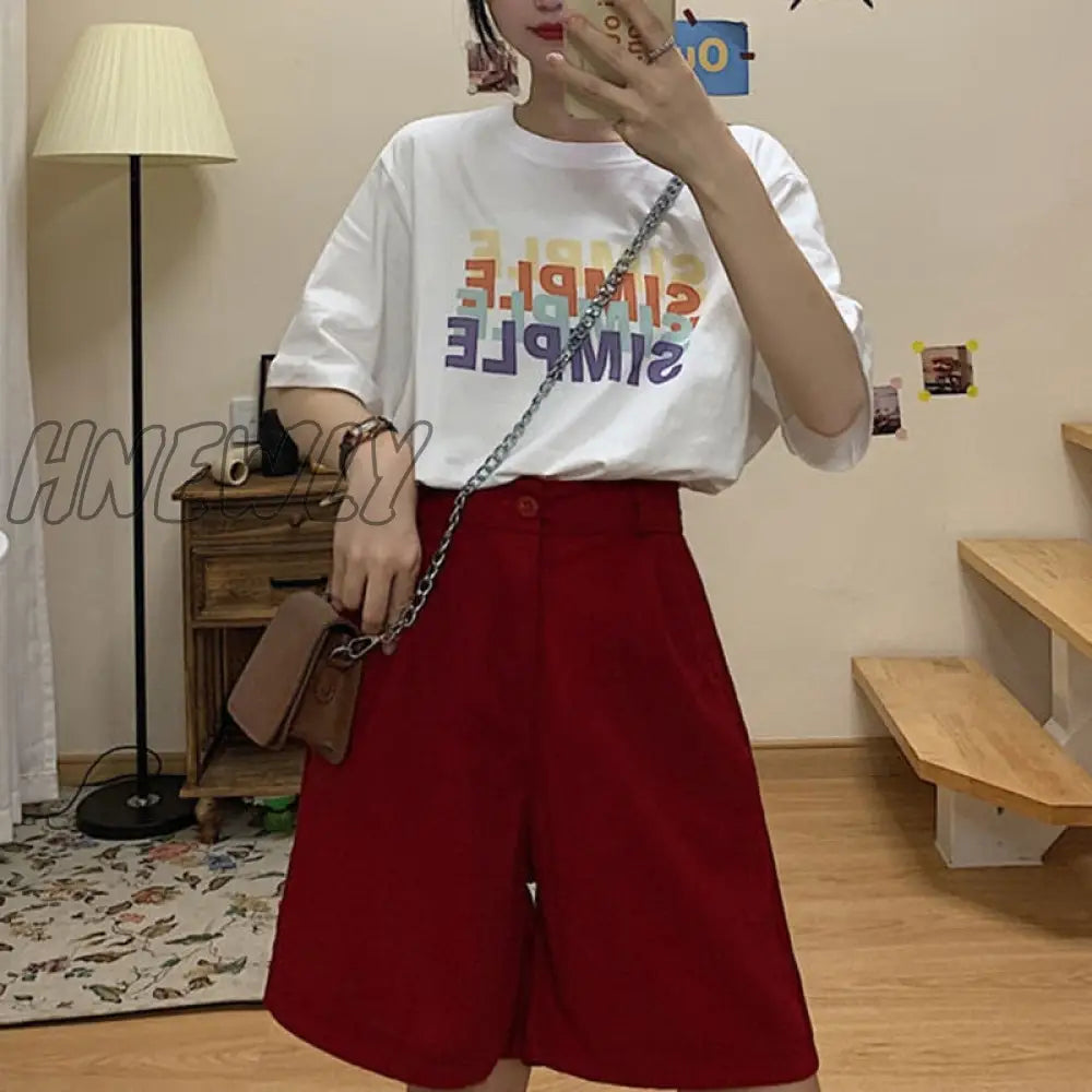 Stadiachain Summer Wide Leg Shorts Women Korean Style High Waist Woman Black Gray Pockets Loose