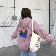 Sweatshirts Female Hoodies Thick Women Pullover Tops Long Sleeve Women’s Harajuku Woman Hoodie