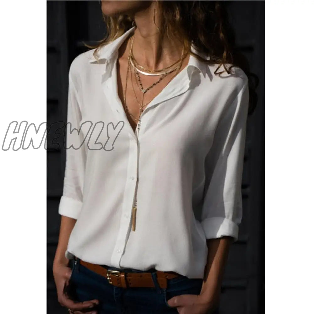 Women Blouses Basic Selling Button Solid Fashion Long Sleeve Office Shirt Leisure Blouse Casual