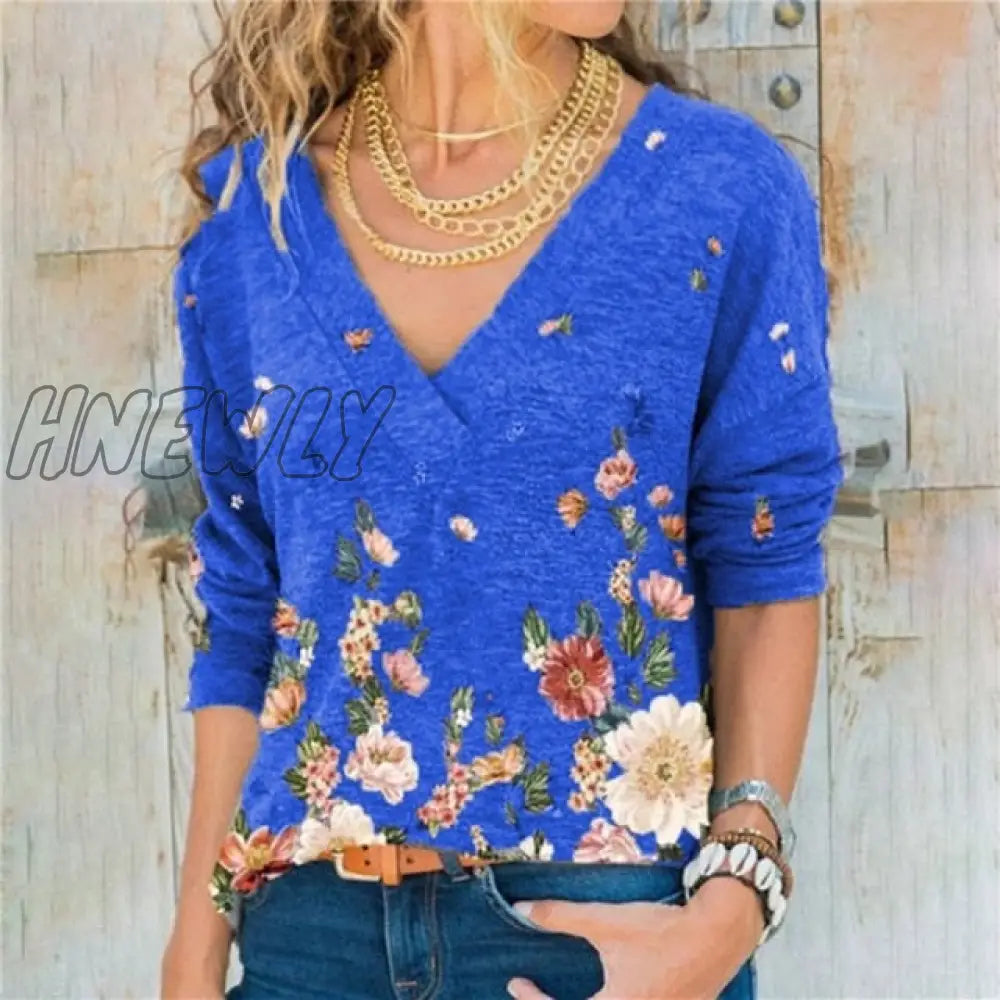 Women Clothing Autumn Spring Basic T Shirt New Fashion Long Sleeve V - Neck Casual Slim Tops Female