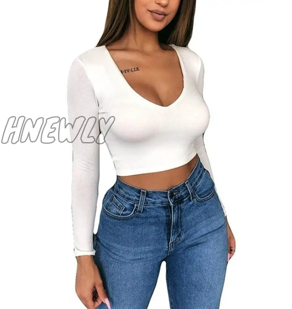 Women T - Shirt Long Sleeve Top Ladies Bodycon Casual T Shirt Sexy Womens Clothing Party Clothes